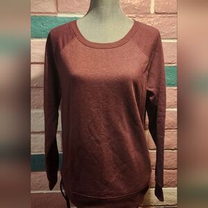 Time and Tru Burgundy Long Sleeve Sweatshirt